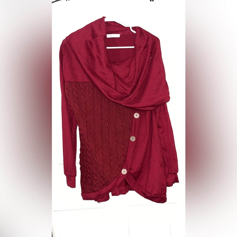 Cowl neck sweater